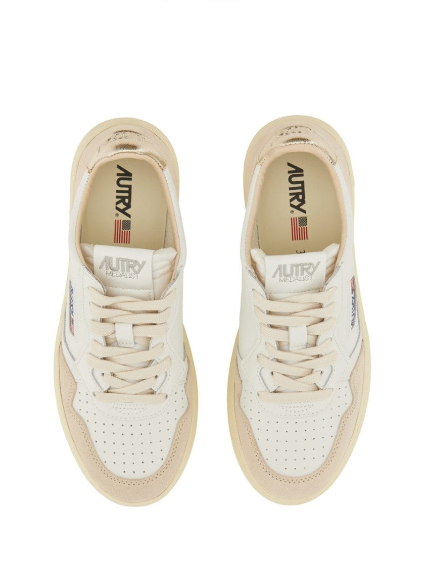 Autry Medalist Low Leather Suede Low-Top Sneakers