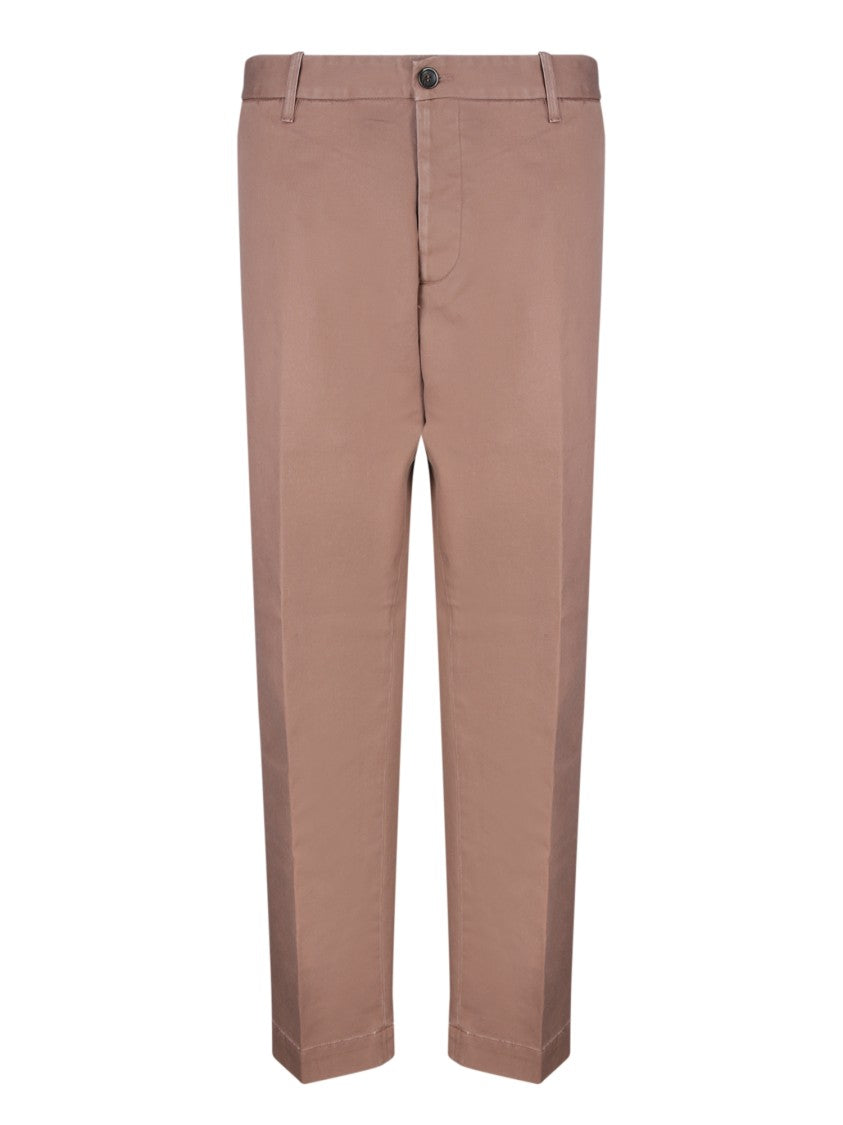 Nine In The Morning Brown Wide Cut Trousers