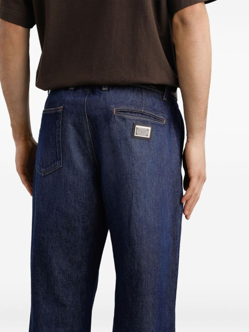 Dolce & Gabbana Relaxed Fit Cotton Denim Jeans