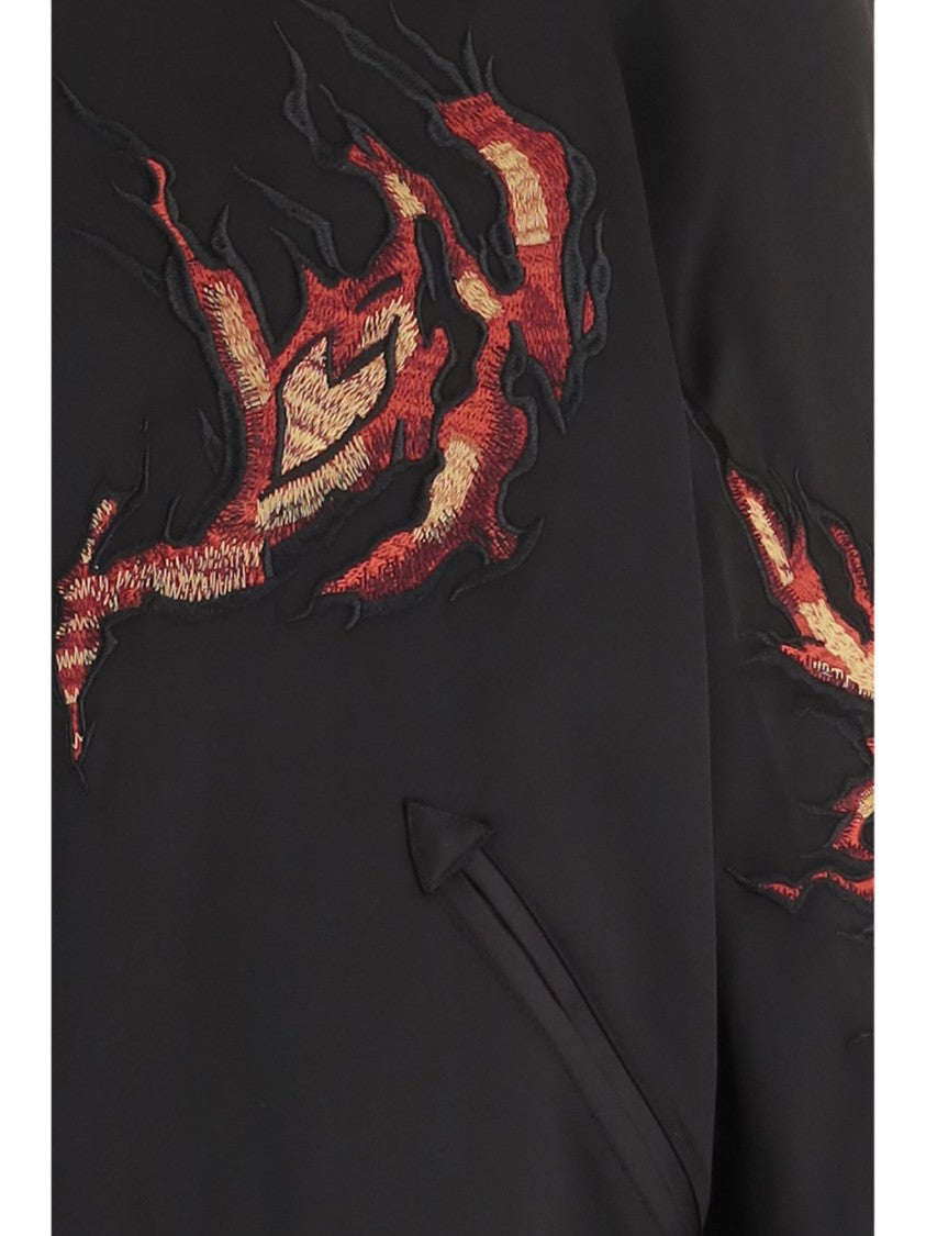 Y-3 Stretch Nylon Jacket With Ribbed Detailing And Embroidery