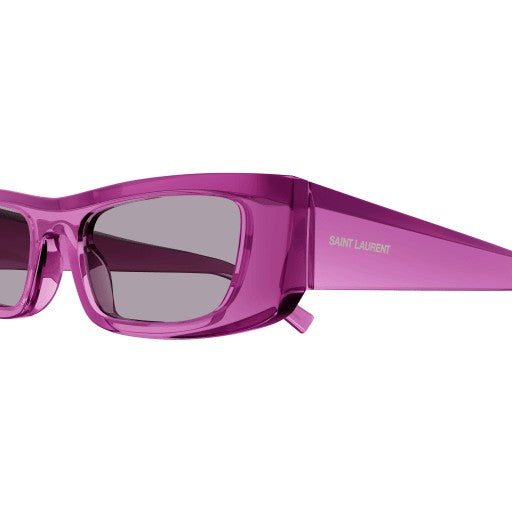 Saint Laurent Gradient Oversized Sunglasses With Angular Design
