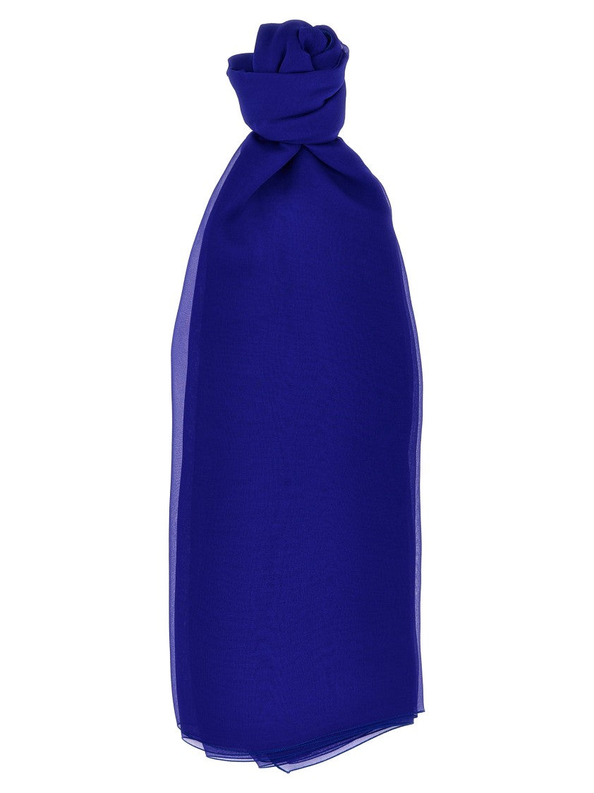 Alberta Ferretti Luxurious Silk Stole In Exquisite Blue