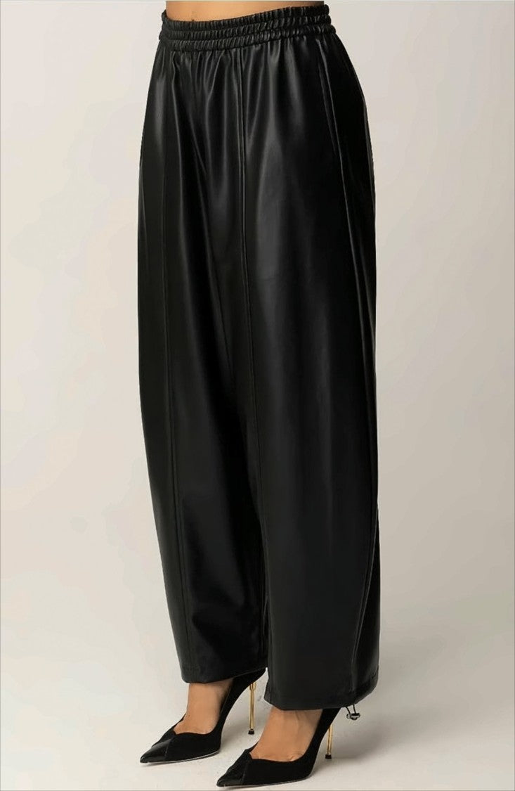 Pinko Wide-Leg Trousers With Adjustable Drawstring