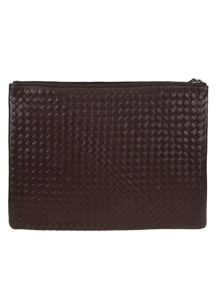 Dragon Hand-Woven Calfskin A4 Clutch Bag