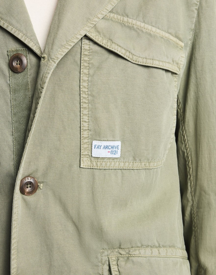 Fay Timeless Field Jacket With Flap Pockets