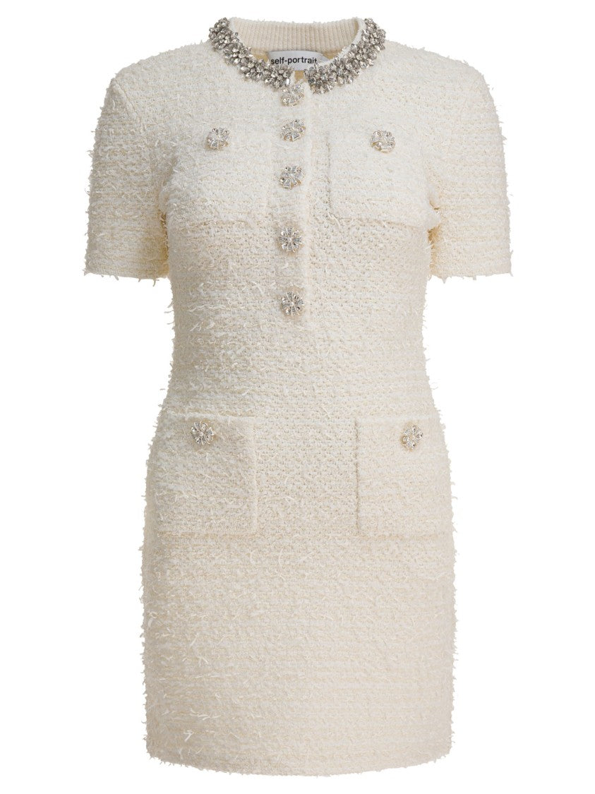 Self-Portrait Short Knit Dress