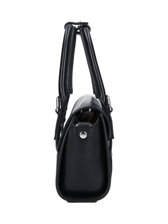Vivienne Westwood Structured Calf Leather Shoulder Bag With Signature Emblem