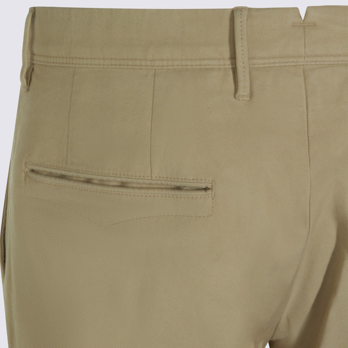 Incotex Slim Fit Tailored Trousers With Cuffed Hem And Clean Front