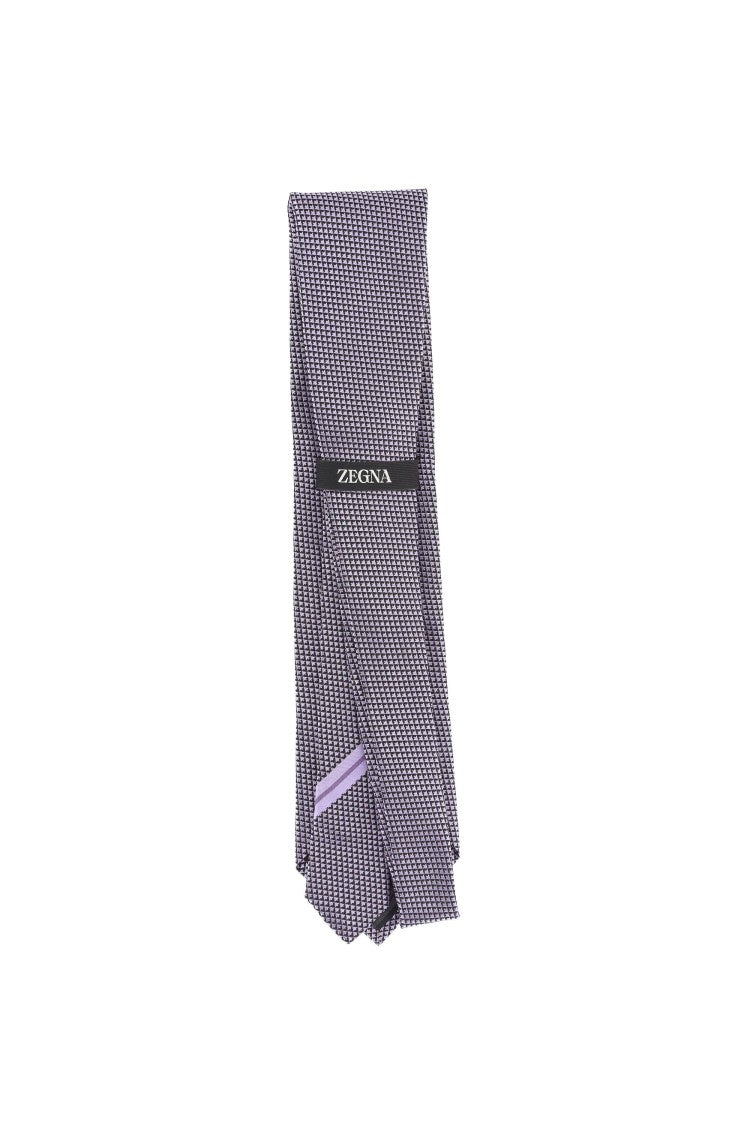 Zegna Pure Silk Micro Pattern Tie