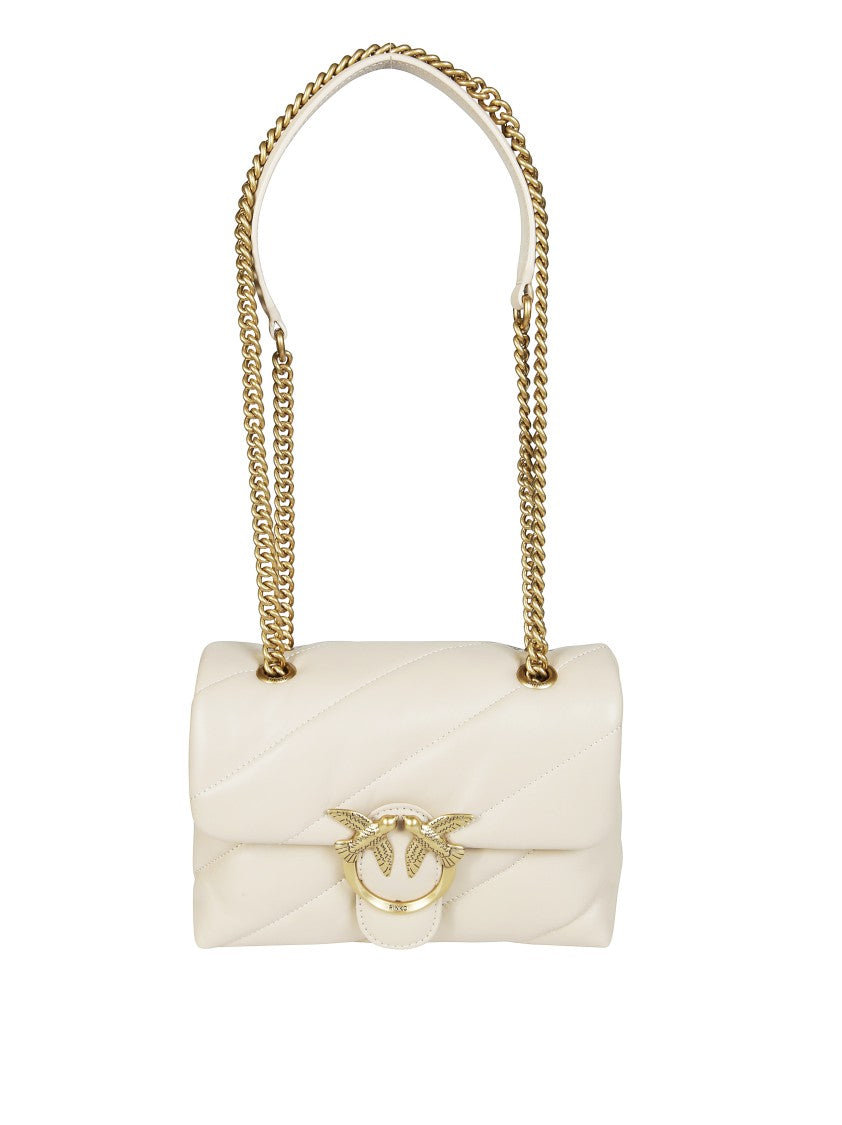 Pinko Quilted Mini Sheep Nappa Shoulder Bag