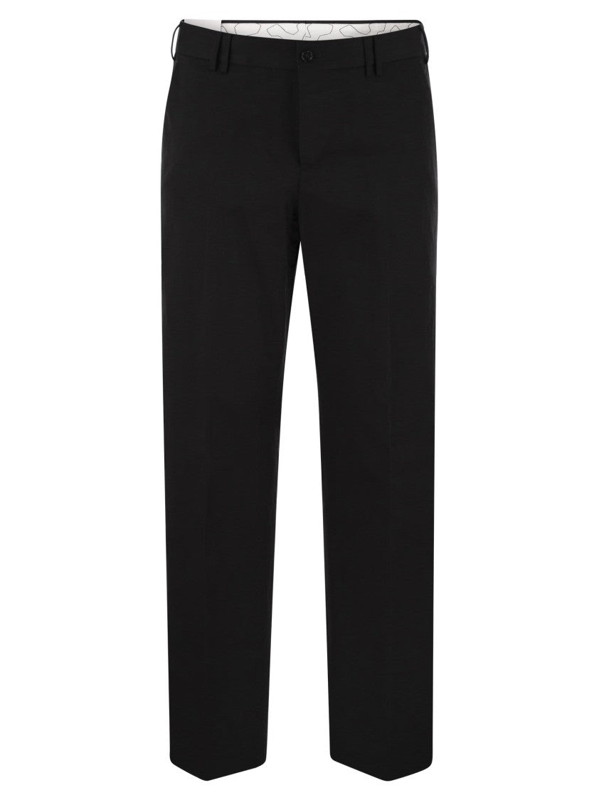 Pt Torino Michael - Straight-Leg Cotton Linen Trousers