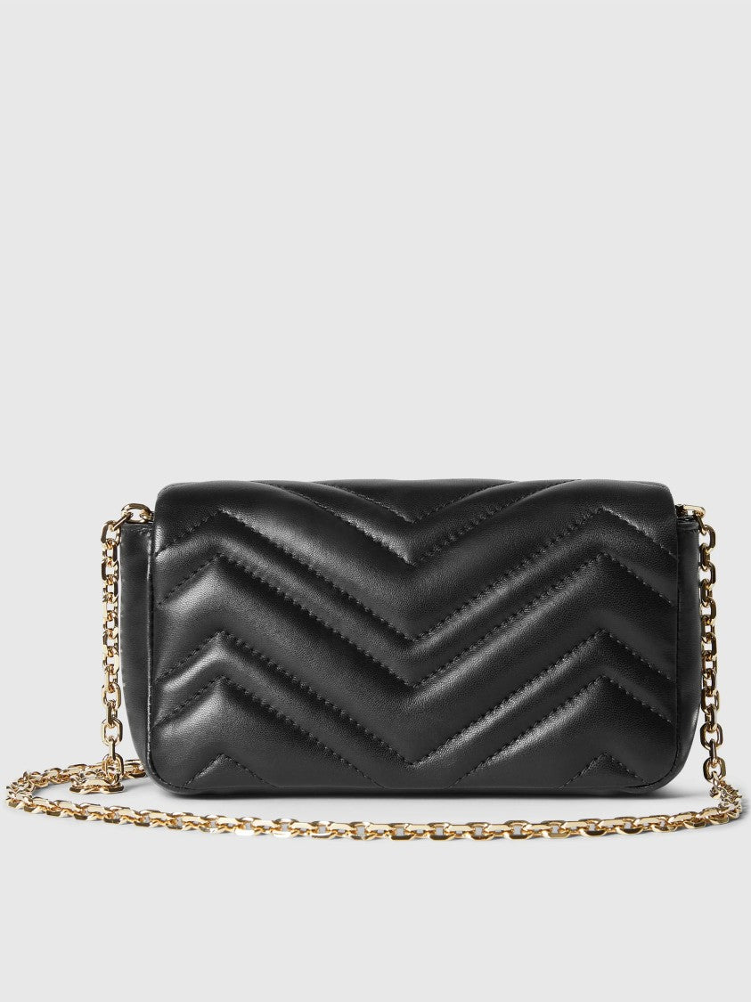 Gucci Black Mini Bag Chevron Quilted Leather