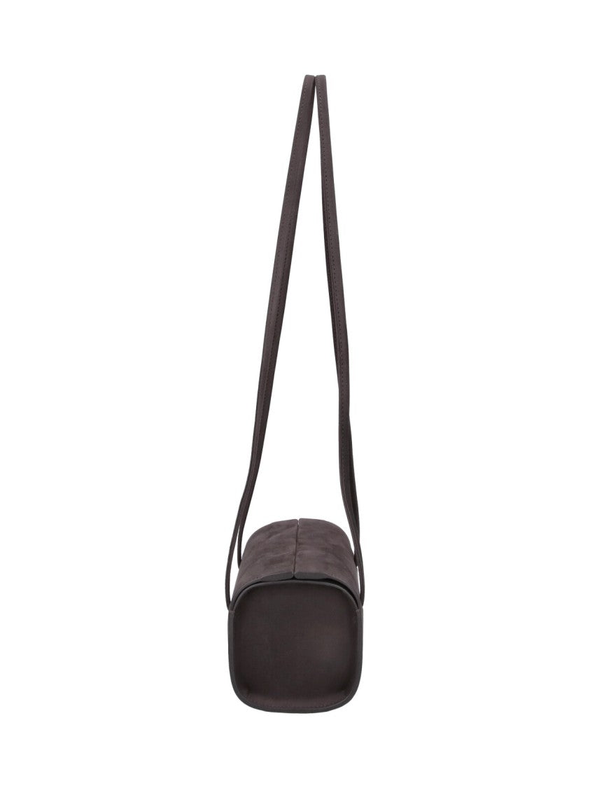 Fane Grey Mie Calfskin Cylinder Shoulder Bag