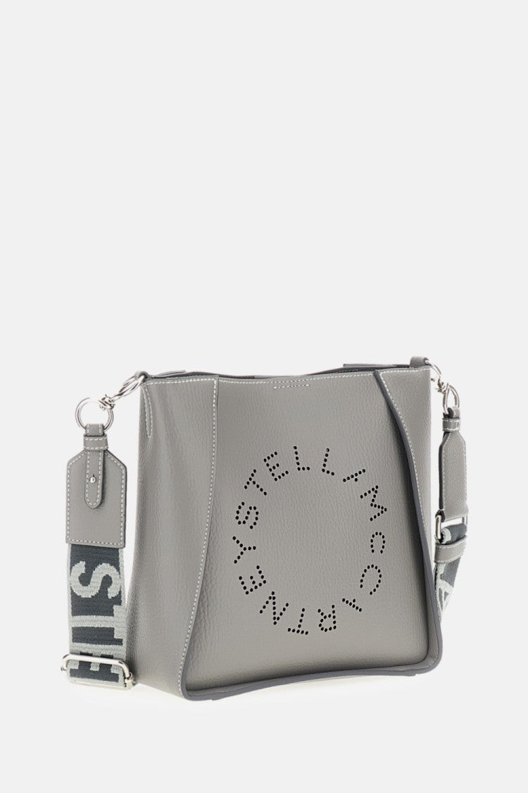 Stella Mccartney Grainy Alter Mat Crossbody Bag With Embossed Logo