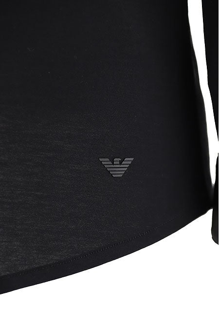 Emporio Armani Black Button Closure Shirt