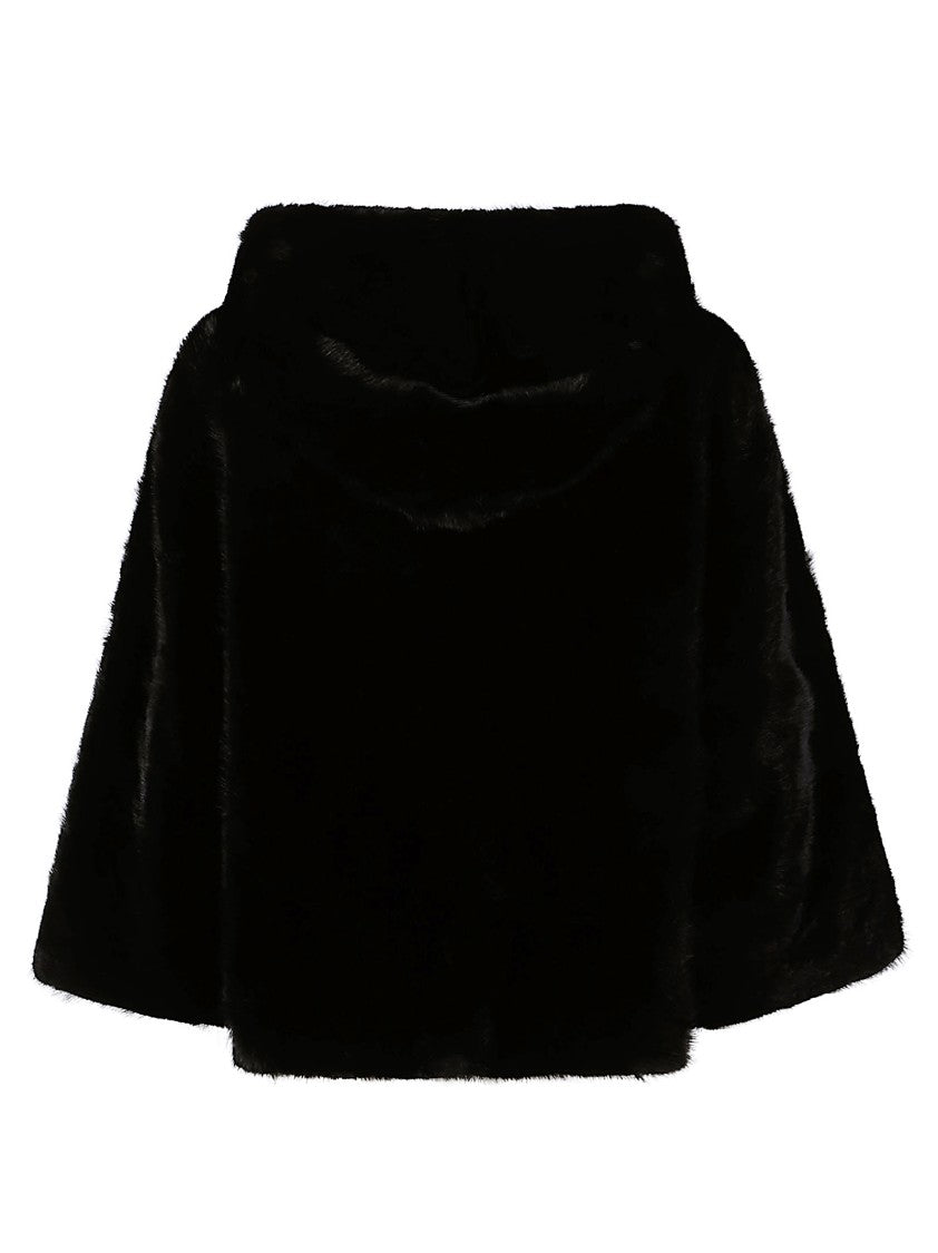 Pinko Cadetia Polyamide Flowing Hooded Cape