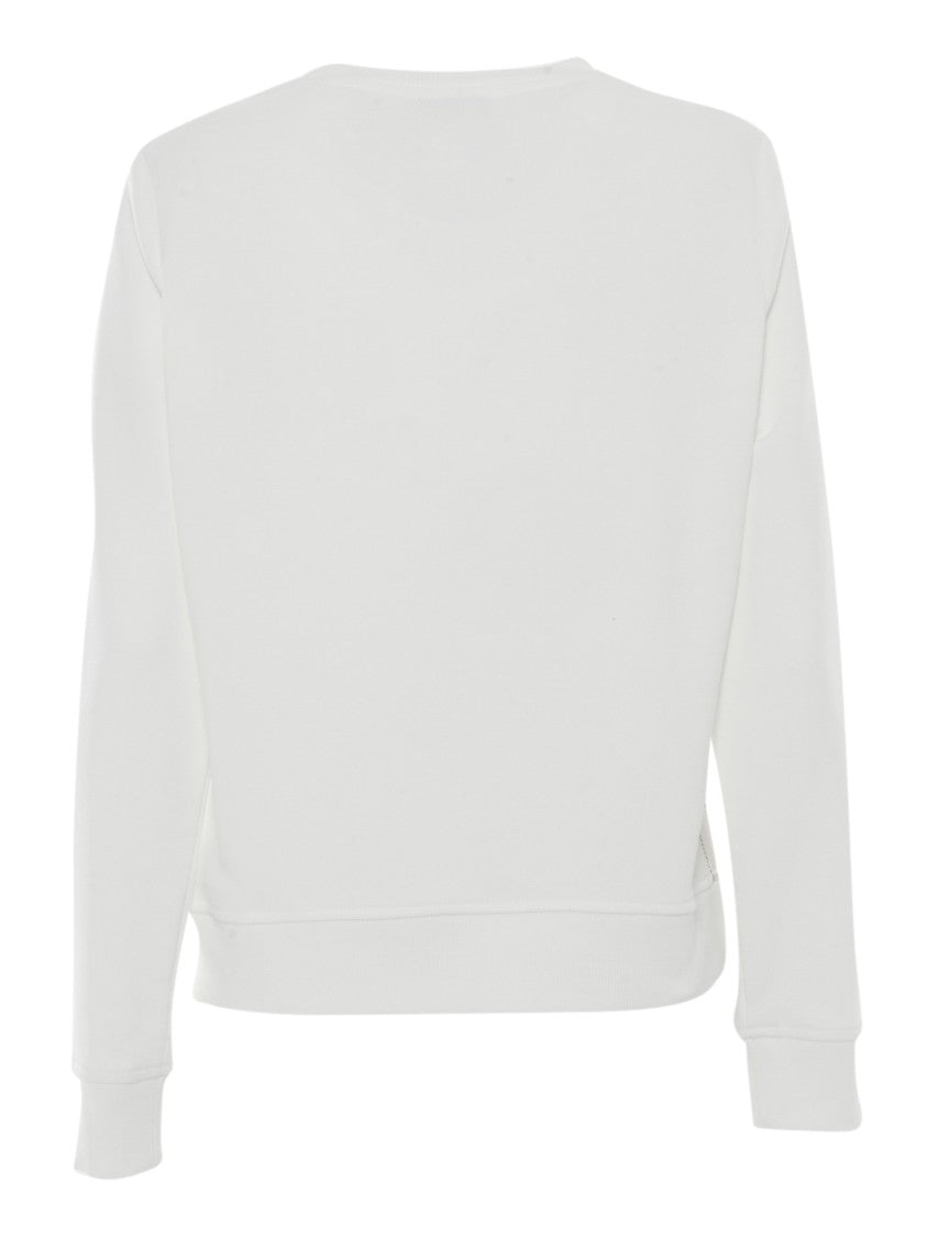 Elisabetta Franchi White Top With Bold Printed Message