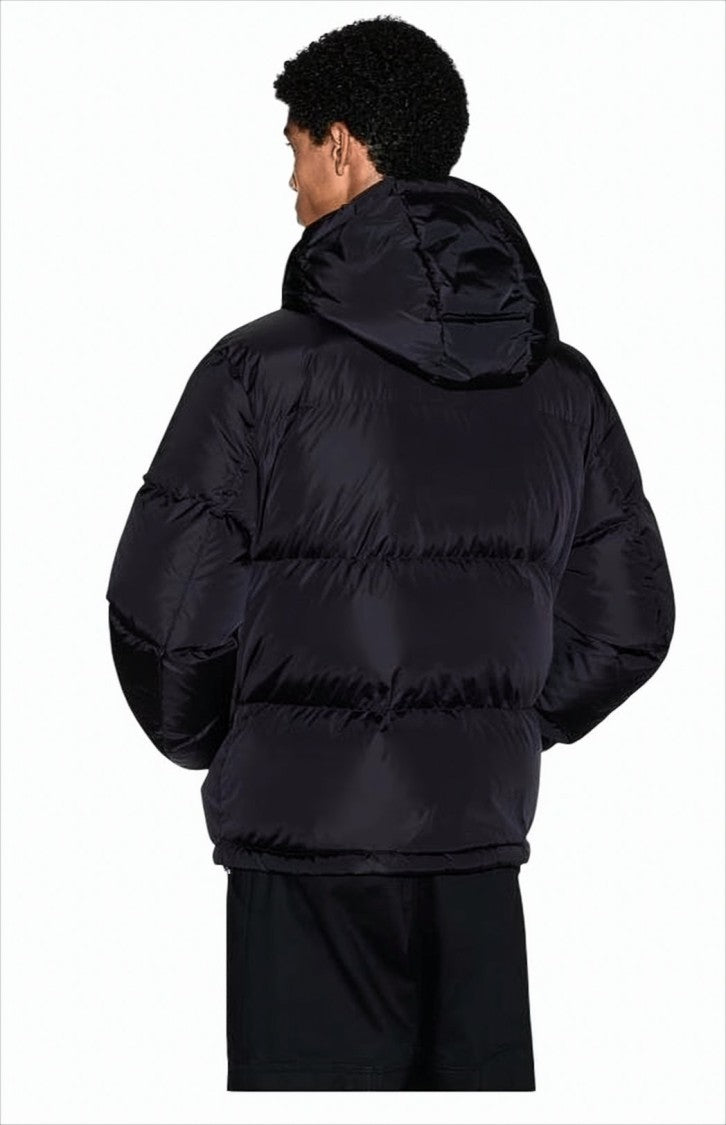 Armani Exchange Matte Quilted Padded Jacket With Adjustable Hood