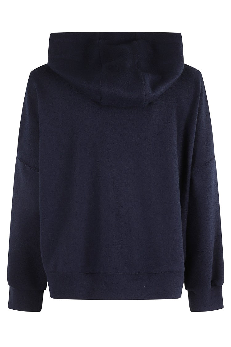 Circolo 1901 Dark Blue Sweatshirt With Drawstring Hood