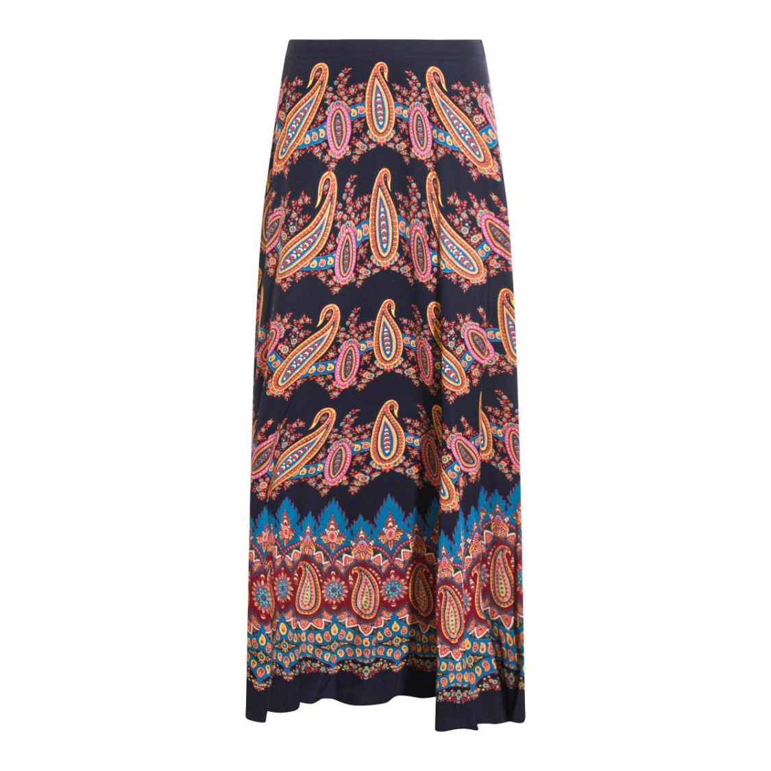 Etro Multicolor Silk Skirt