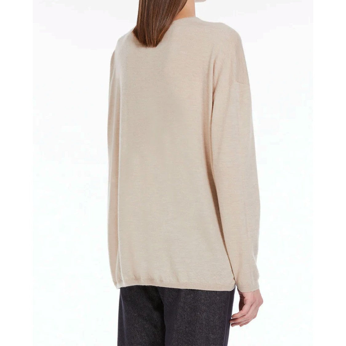 Max Mara Cashmere Freccia Jumper With V-Neckline