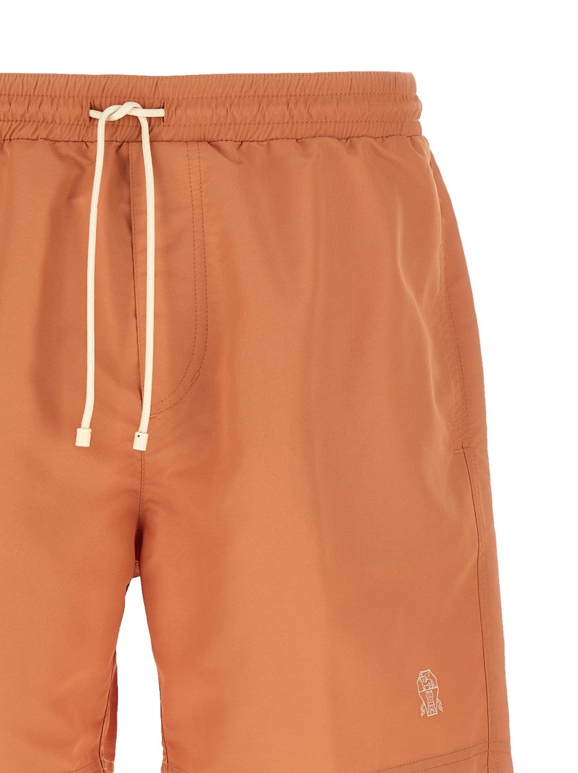 Brunello Cucinelli Logo Embroidery Swimsuit