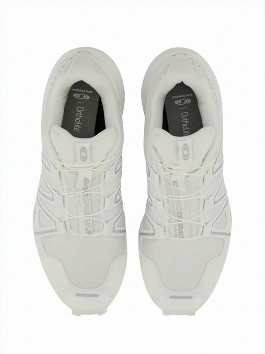 Salomon White Sneakers With Dynamic Overlays