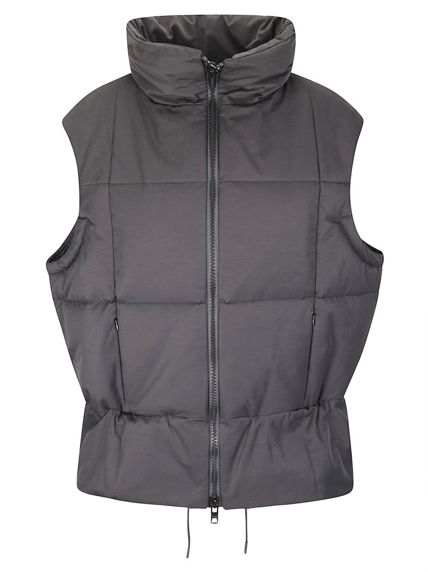 Yohji Yamamoto Padded Vest With Double-Slider Zip Fastening