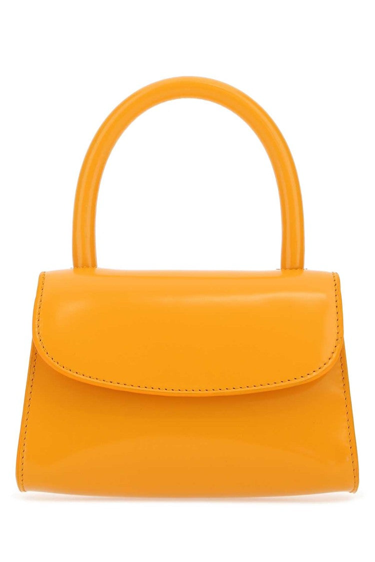 By Far Orange Leather Mini Handbag