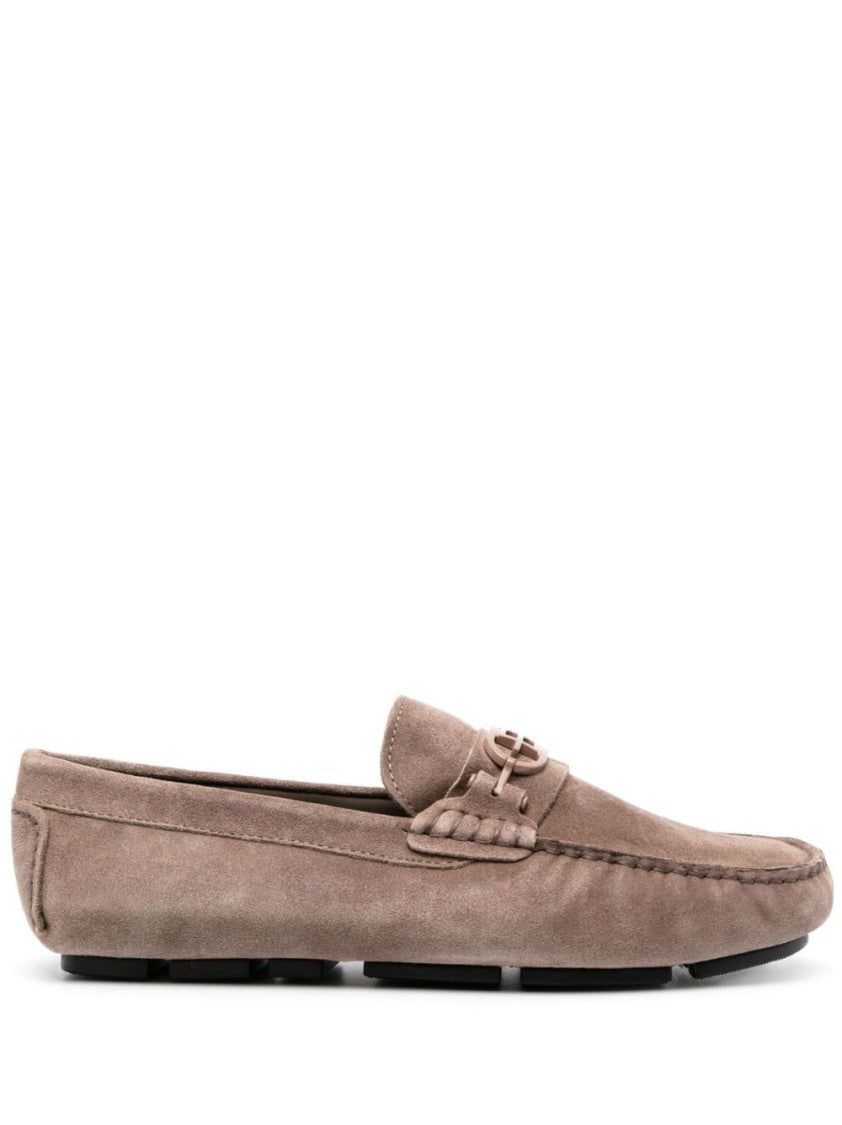 Baldinini Beige Cow Leather Loafers