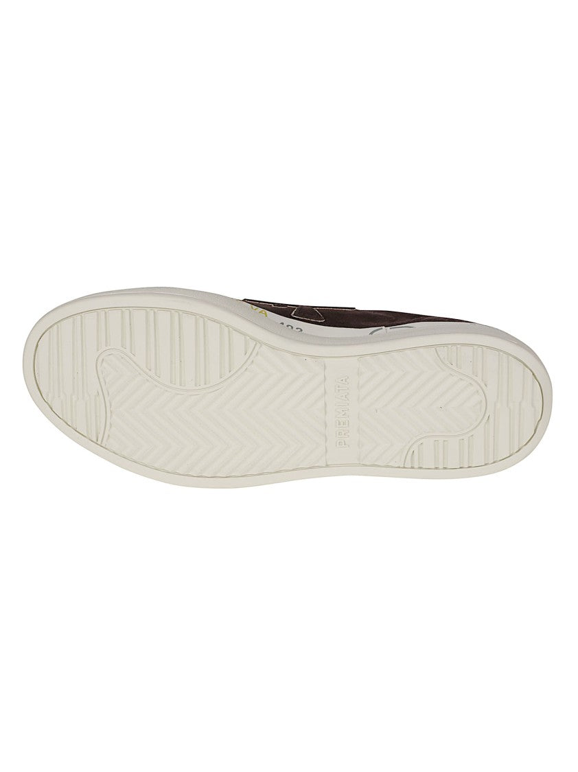 Premiata Brown Micol Calf Leather Sneakers