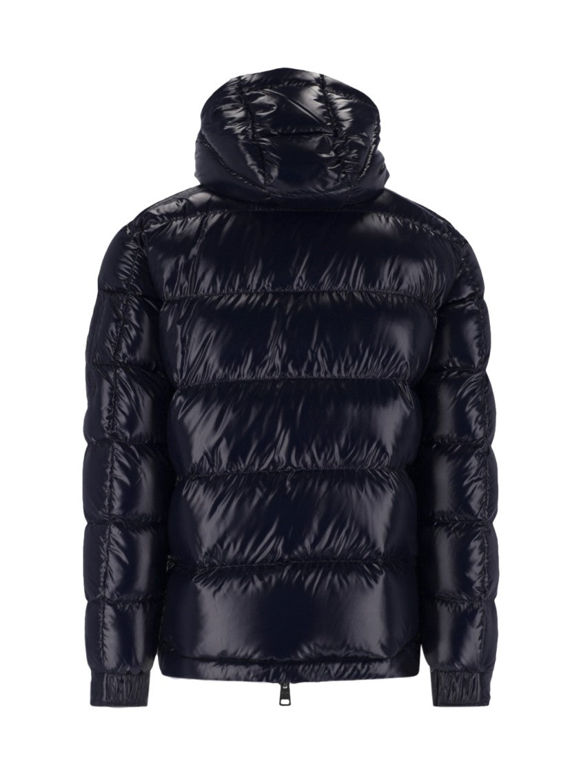 Herno Blue Glossy Polartech Hooded Down Jacket