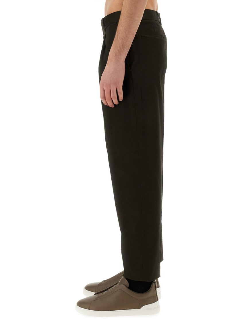 Zegna Tailored Pants With Pleated Front