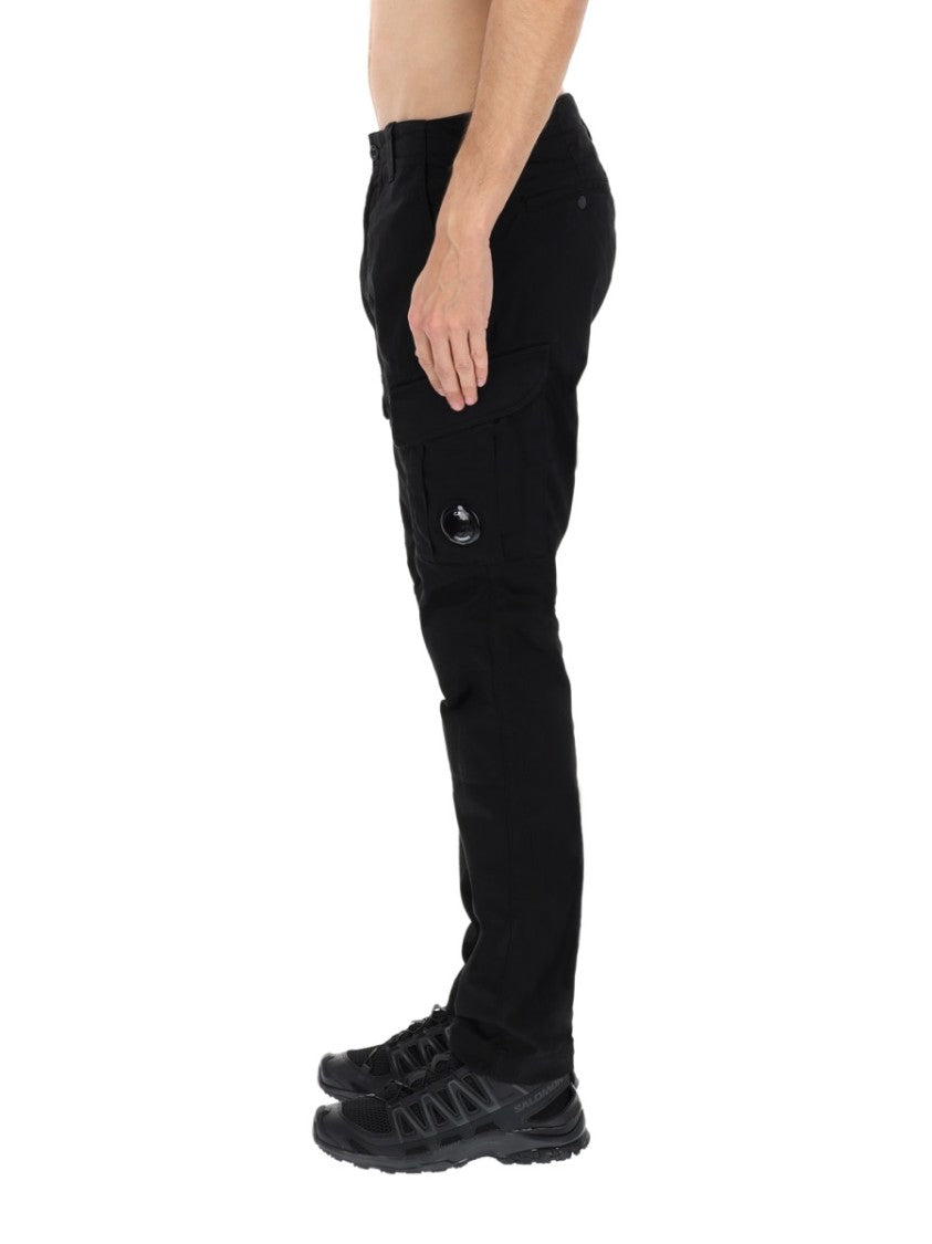 C.P. Company Neutral Ergonomic Straight-Leg Cotton-Blend Cargo Pants