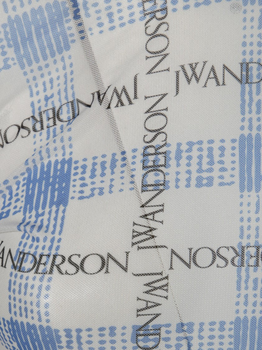 J. W. Anderson Checkered Turtleneck Top With High Collar