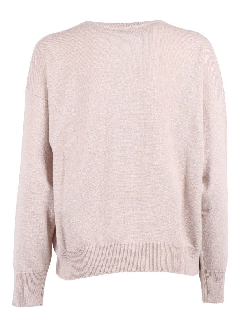 Peserico Relaxed Fit V-Neck Knitted Sweater