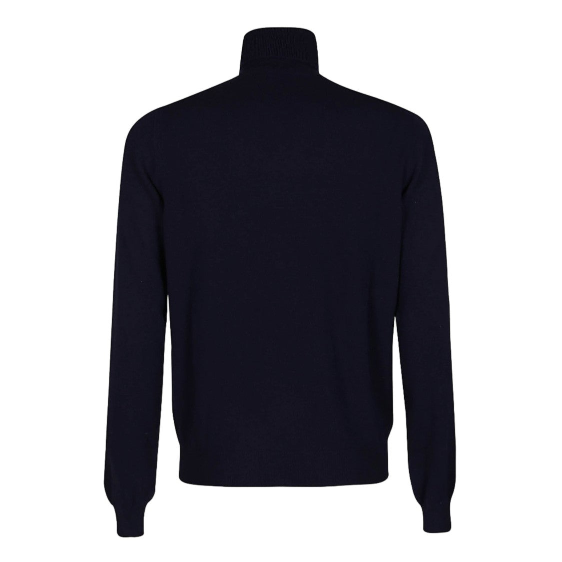 Malo Deep Navy Turtleneck Sweater With Fitted Silhouette