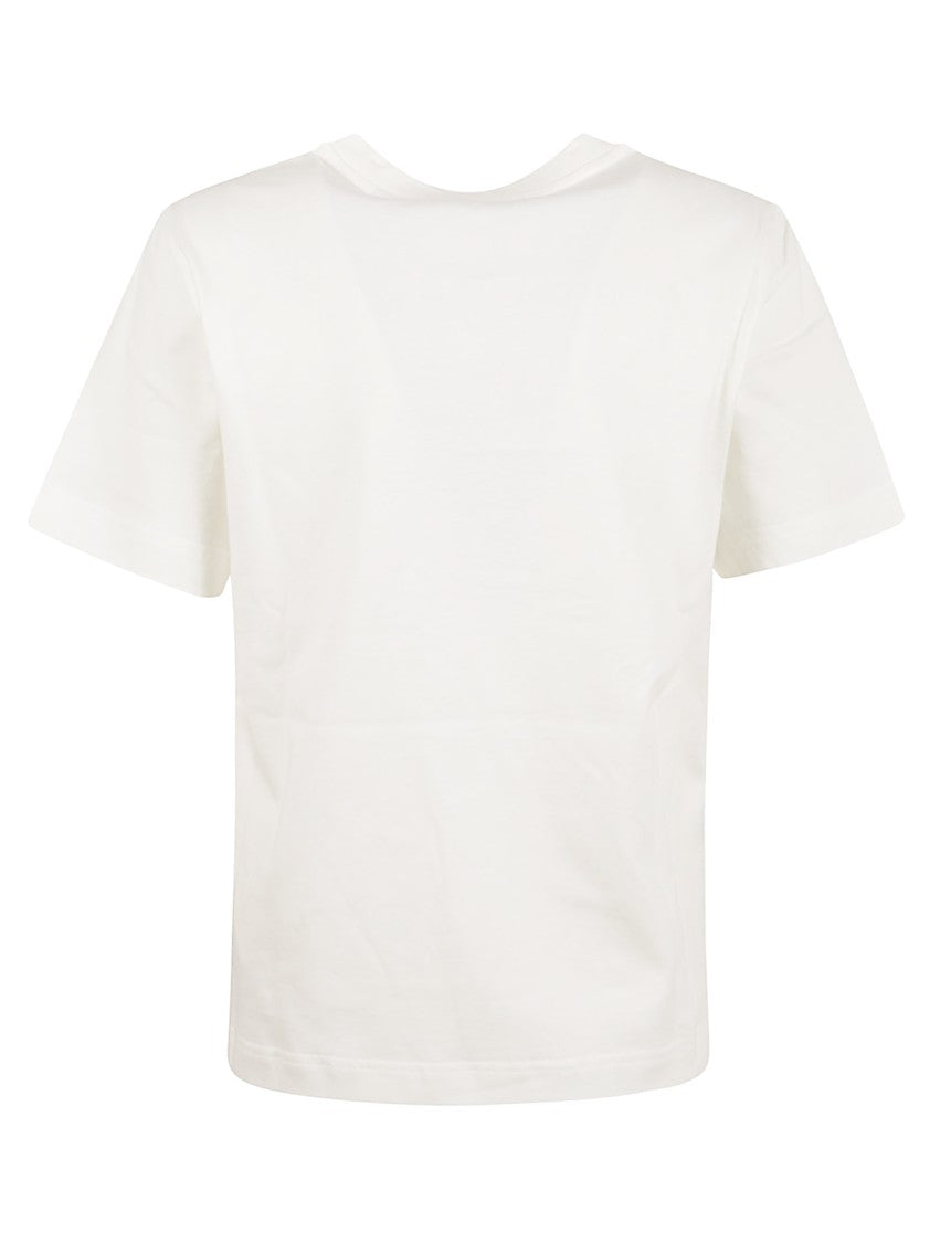 Burberry White Pure Cotton T-Shirt