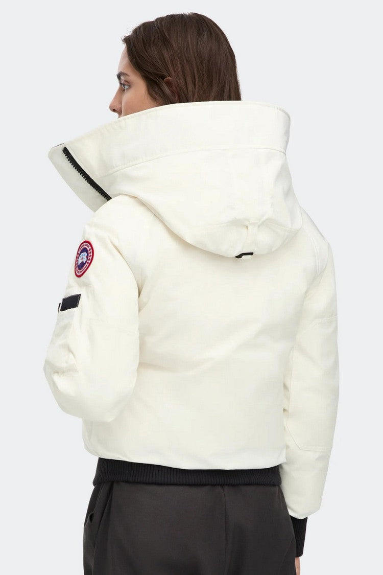 Canada Goose White Chilliwack Hooded Polyester-Blend Bomber Jacket