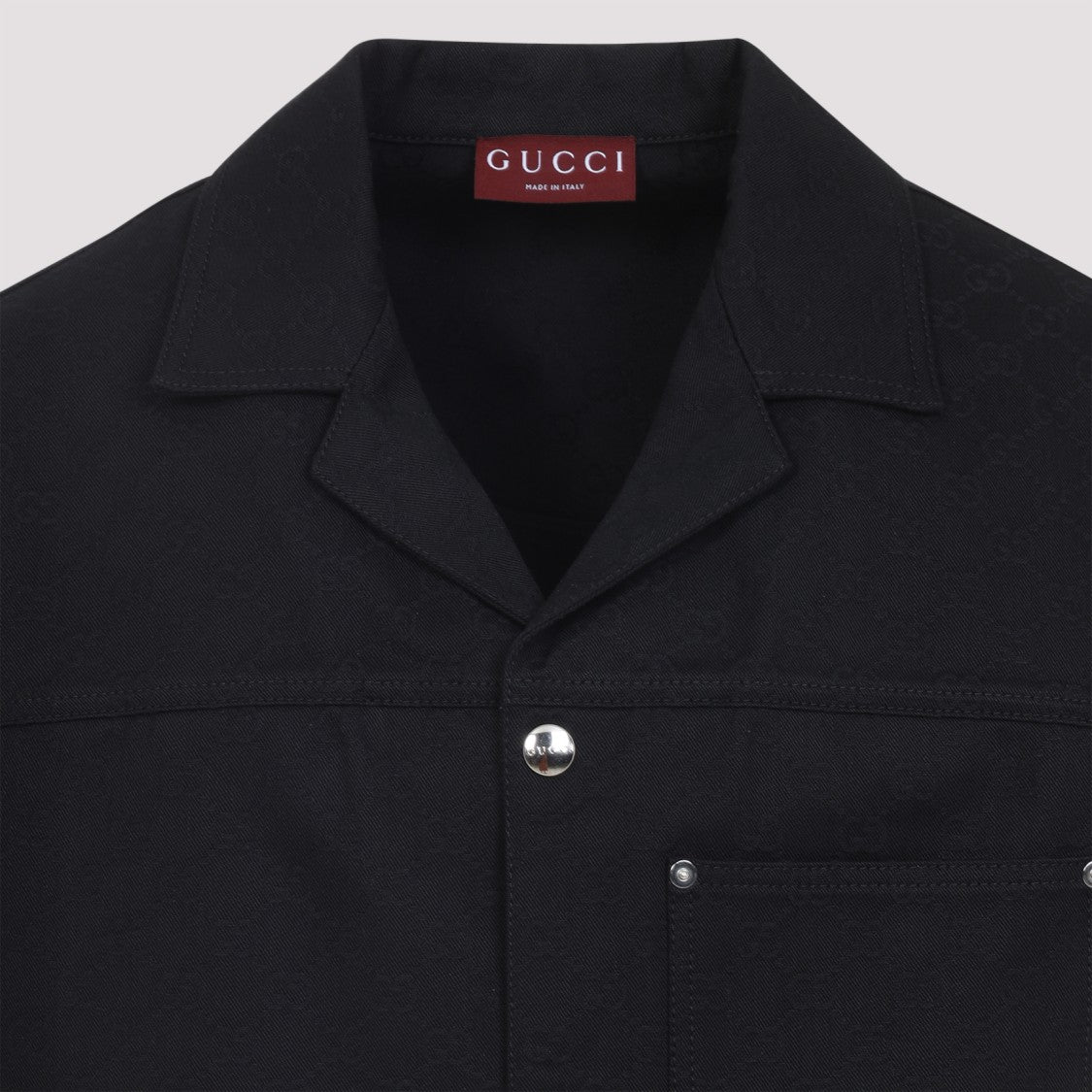 Gucci Classic Short-Sleeve Cotton Shirt