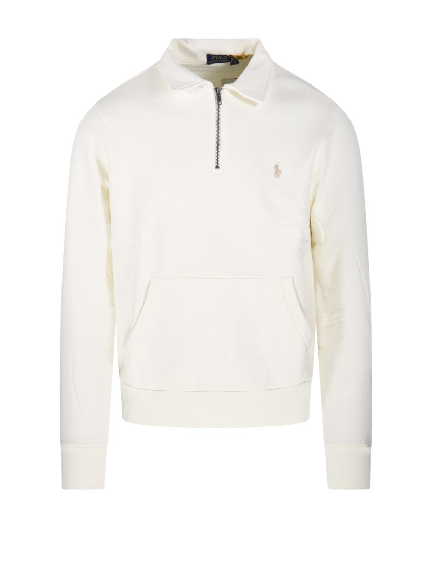 Polo Ralph Lauren Half-Zip Sweatshirt With Stand-Up Collar