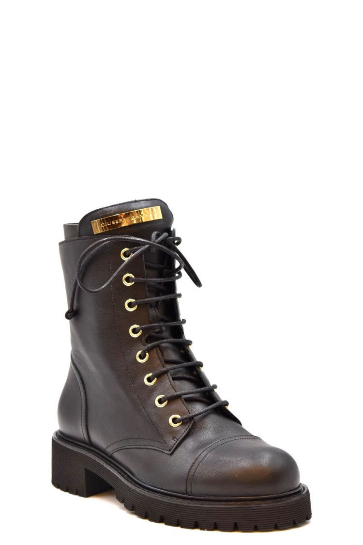 Giuseppe Zanotti Black Ankle Leather Boots