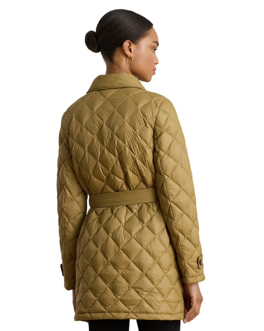 Lauren Ralph Lauren Diamond-Quilted Insulated Coat With Double-Breasted Closure