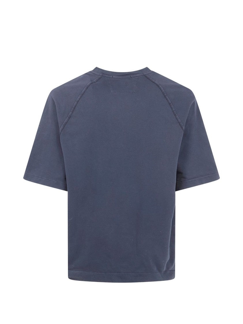 C.P. Company Ribbed Crewneck Sweatshirt With Lens Detail