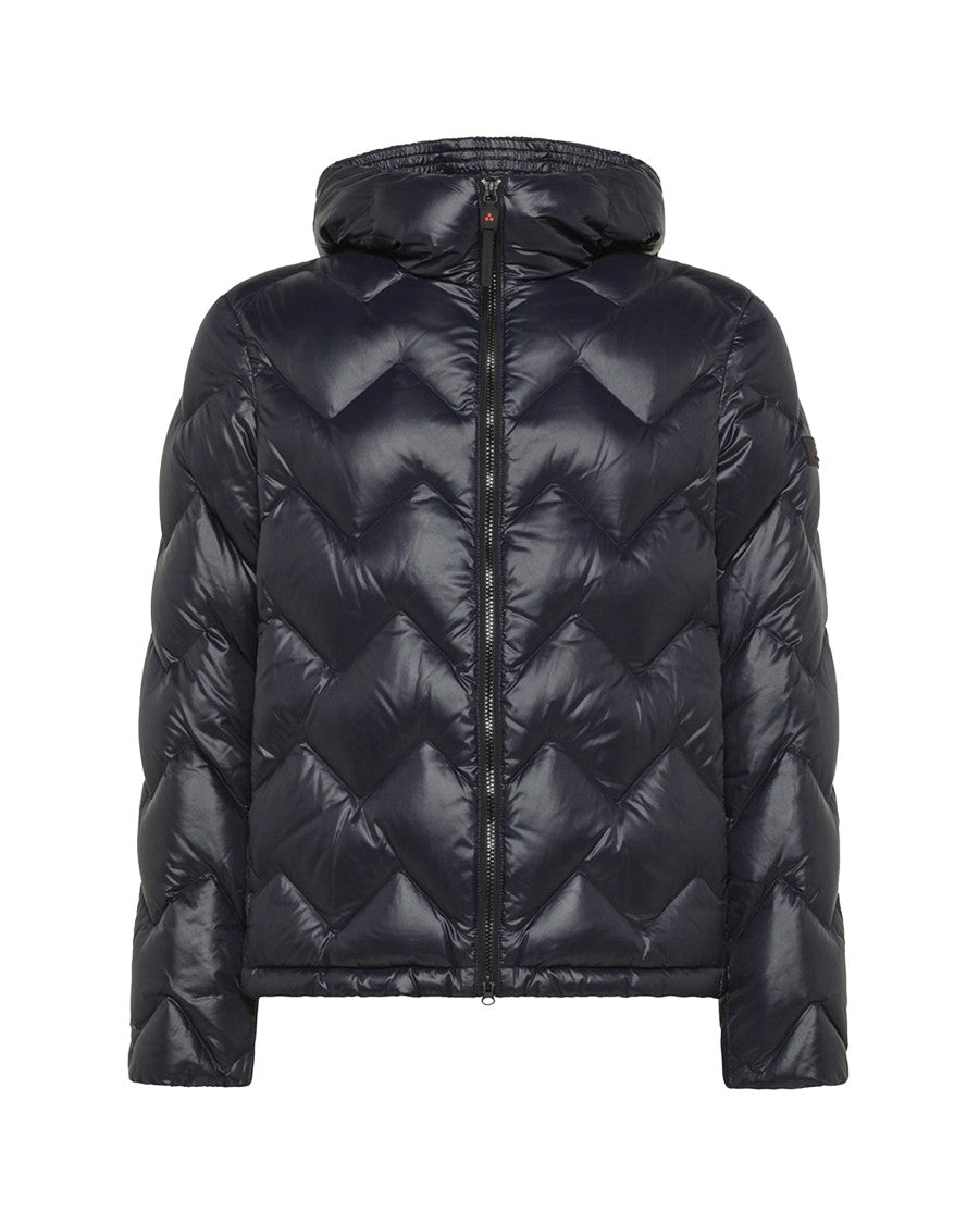 Peuterey Short Lightweight Puffer Jacket With Chevron Quilting