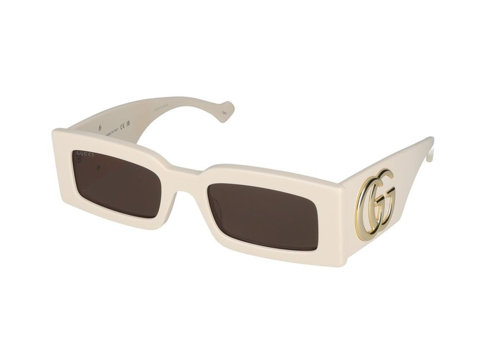Gucci Sunglasses Gg1425s 004 Ivory Ivory Brown 53/21/145