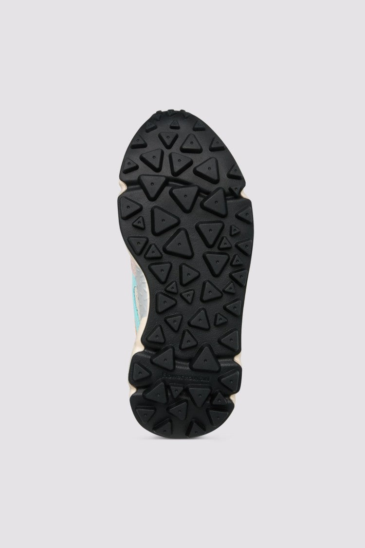 Flower Mountain Multi-Colored Sneakers With Chunky Sole And Decorative Perforations