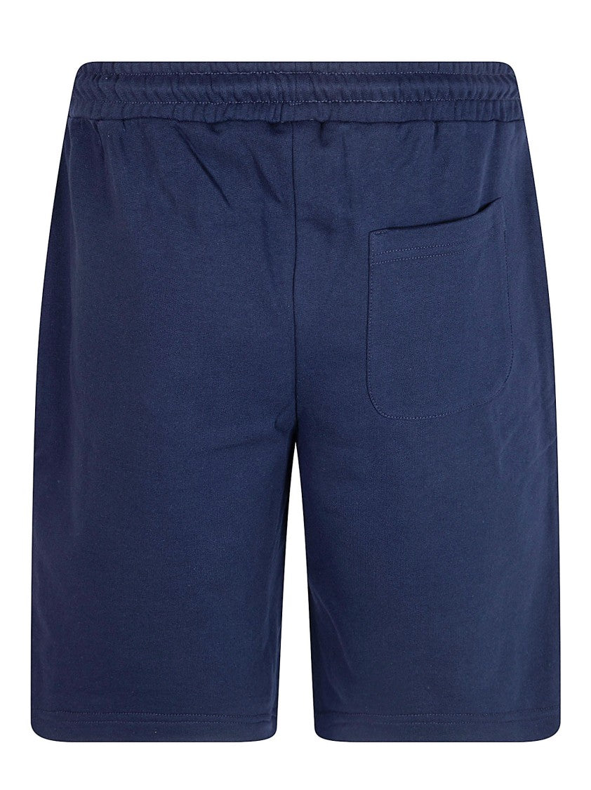 Ballantyne Deep Blue Shorts With Elastic Waistband And Side Pockets