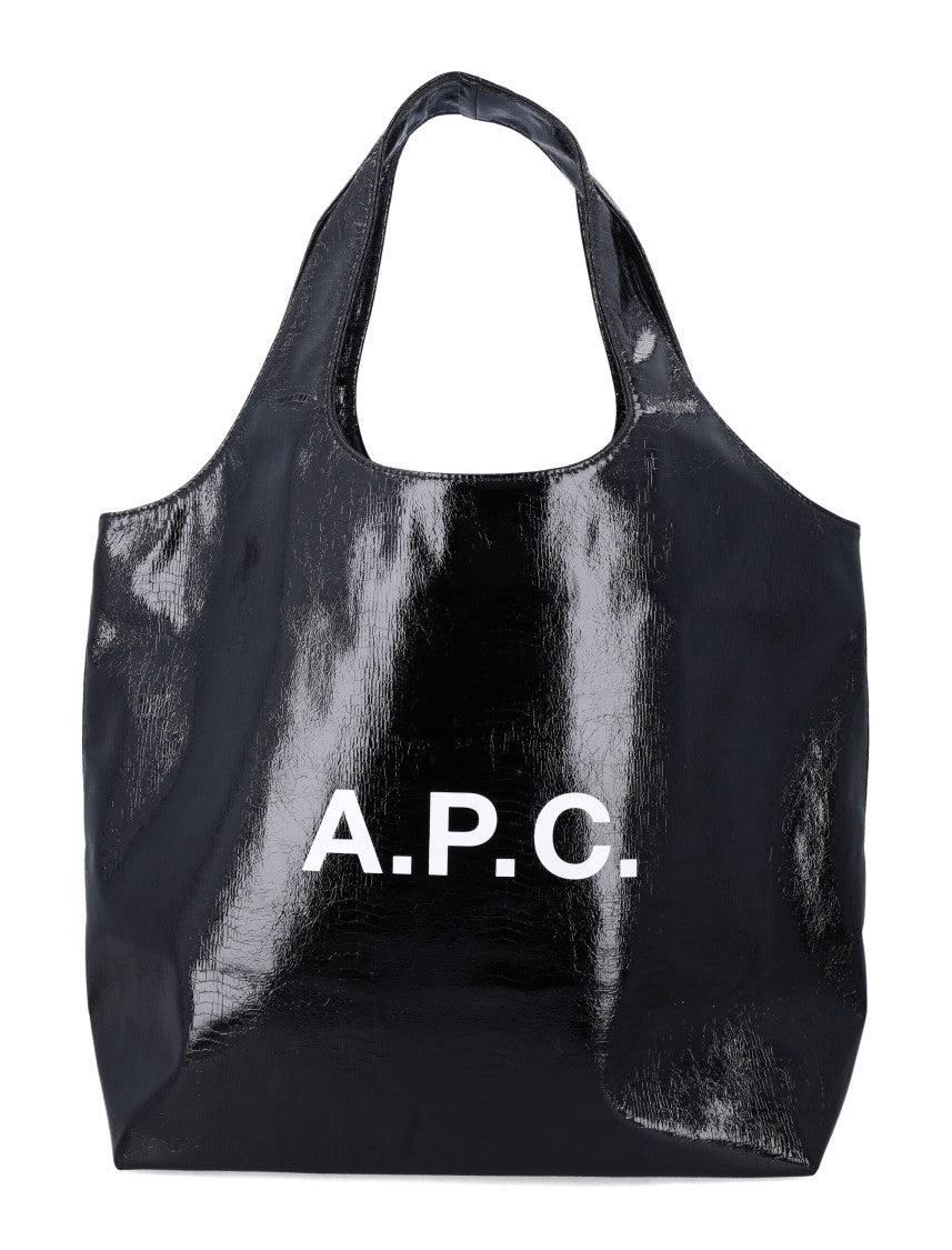 A.P.C. Ninon Metallic Laminated Leather Tote