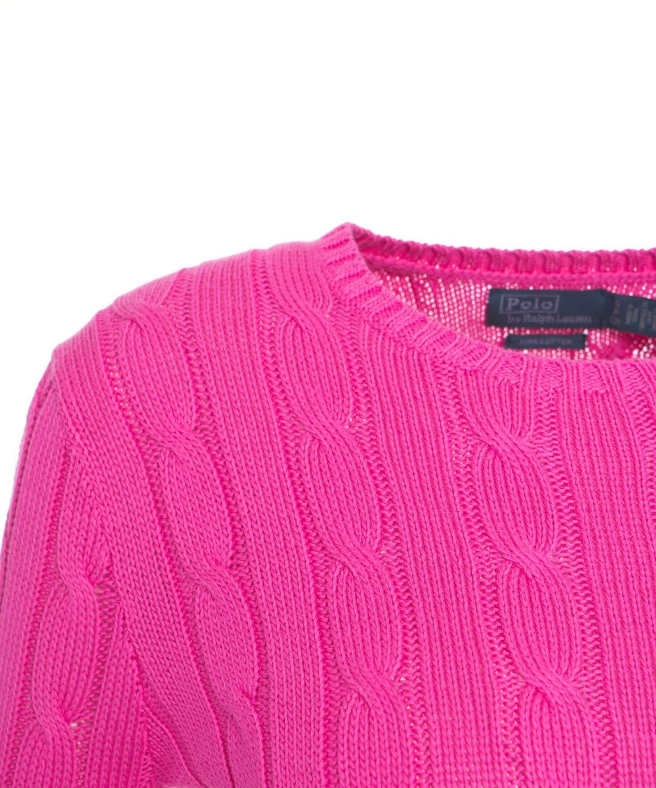 Polo Ralph Lauren Pink Cable Knit Sweater